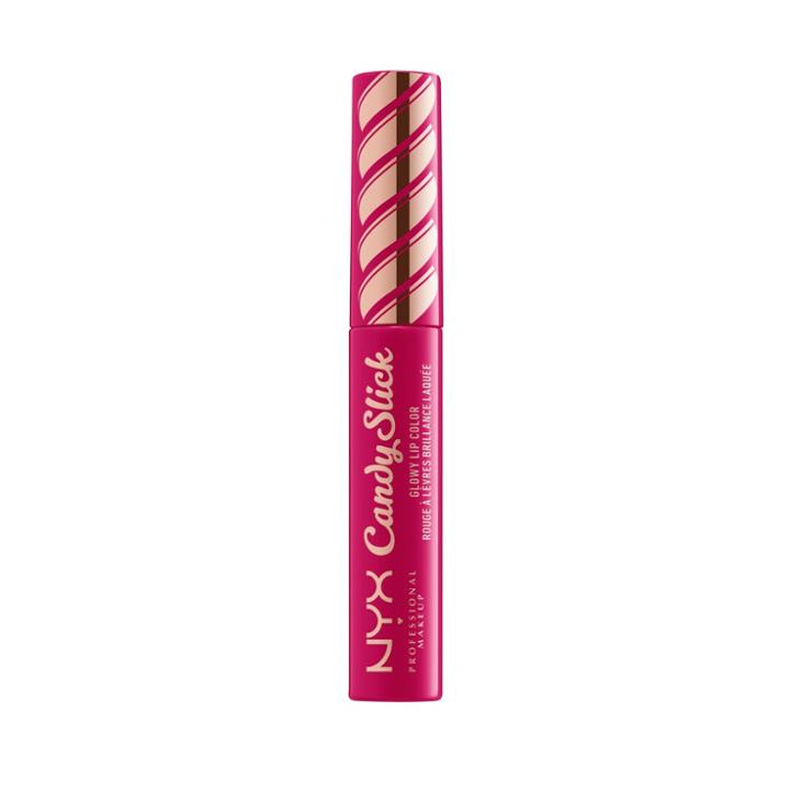 Nyx Professional Makeup Candy Slick Glowy Lip Color Jelly Bean Dream - 0.25 Fl Oz, Rosy Pink