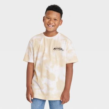 Kids' 'avatar The Last Airbender' Short Sleeve Graphic T-shirt - Art Class White/sand