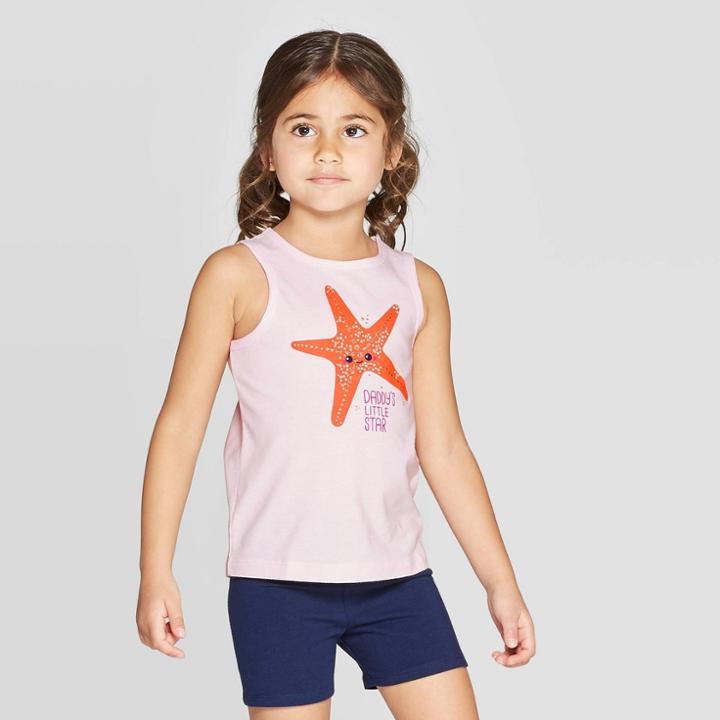 Toddler Girls' 'star' Graphic Tank Top - Cat & Jack