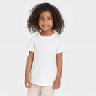 Toddler Boys' Short Sleeve Jersey T-shirt - Cat & Jack White