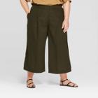 Target Women's Plus Size Mid-rise Wide Leg Pants - Prologue Deep Sea Green 20 W,