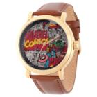Men's Marvel Comics Gold Alloy Vintage Watch - Brown,