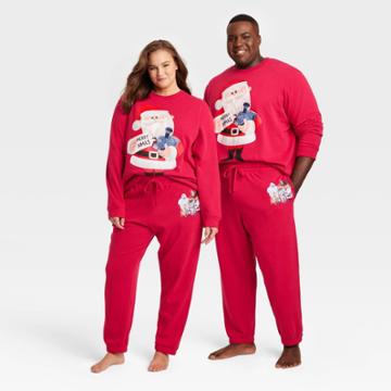 Rudolph The Red-nosed Reindeer Adult Rudolph Plus Size Graphic Jogger Pants - Red