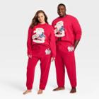 Rudolph The Red-nosed Reindeer Adult Rudolph Plus Size Graphic Jogger Pants - Red
