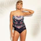 Women's Open Back Bandeau Tankini - Kona Sol Xs,