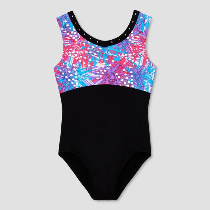 Freestyle By Danskin Girls' Gymnastics Leotard - Black