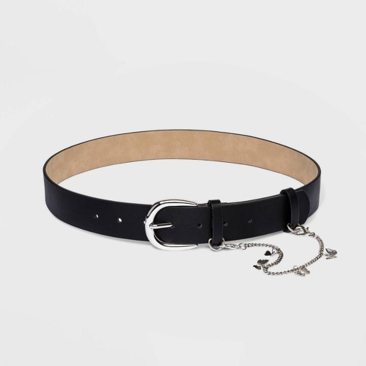 Women's Fable Butterfly Chain Belt - Wild Fable Black