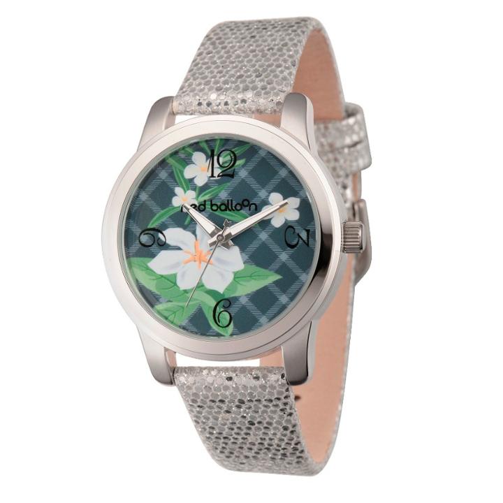 Women's Red Balloon Silver Alloy Watch -