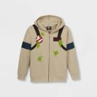 Boys' Ghostbusters Hooded Zip-up Sweatshirt - Beige