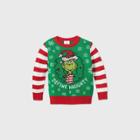 Dr. Seuss Toddler Boys' The Grinch Define Naughty Ugly Christmas Sweater - Green