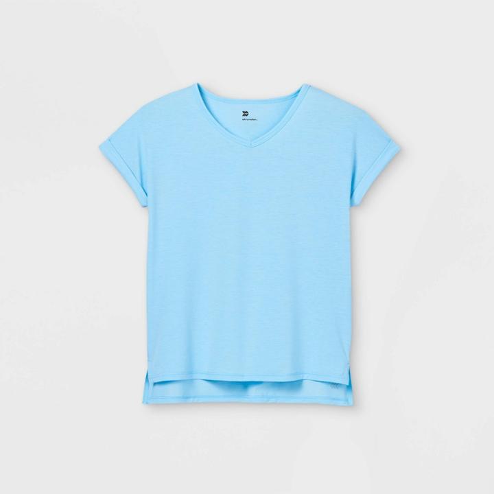 All In Motion Girls' V-neck T-shirt - All In