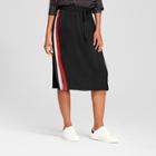 Women's Silky Track Skirt - Who What Wear Black