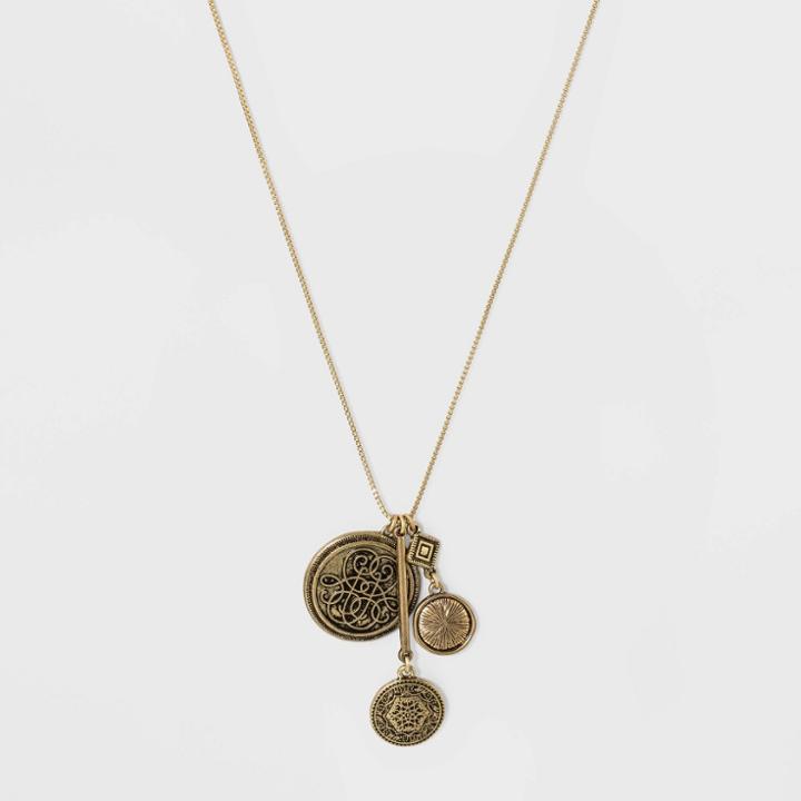 Target Brass Necklace - Universal Thread