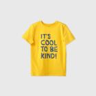 Boys' Adaptive Kind Graphic T-shirt - Cat & Jack Mustard Yellow Xs, Yellow/yellow