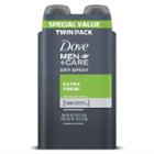 Dove Beauty Dove Men+care Extra Fresh 48-hour Antiperspirant & Deodorant Dry Spray Twin Pack