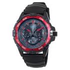 Men's Casio Analog Watch With Red Dial Accents - Black (mtd1069b-1a2)