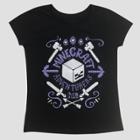 Minecraft Adventures Club Girls' T-shirt By Jinx - Black - L (10-12),