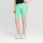 Girls' Mid-length Bike Shorts - Cat & Jack Green