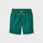 Boys' Solid Swim Shorts - Cat & Jack Dark Green