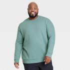 Men's Big & Tall Crewneck Fleece Sweater - All In Motion Muted Green