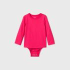 Toddler Girls' Long Sleeve Adjustable Bodysuit - Cat & Jack Pink