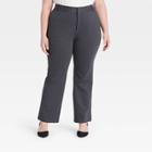 Women's Plus Size Ponte Pants - Ava & Viv Gray