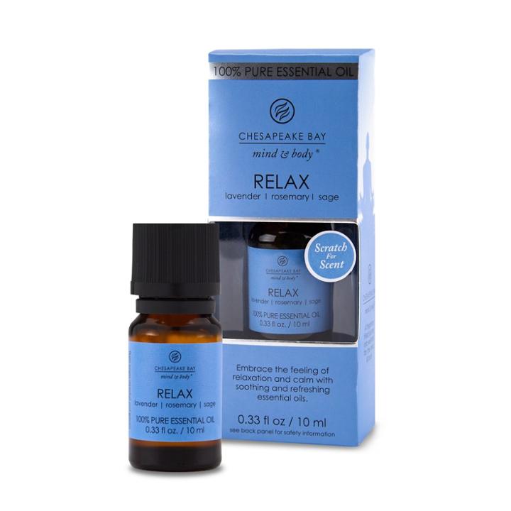 .33 Fl Oz Chesapeake Bay Candle 100% Pure Essential Oil Relax Lavender/rosemary/sage