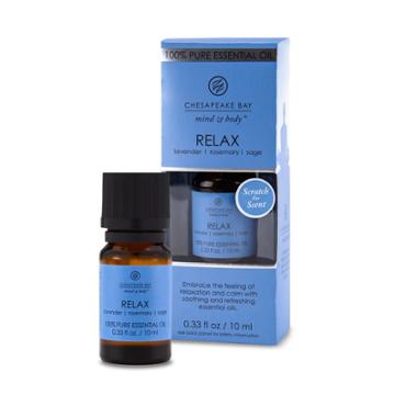 .33 Fl Oz Chesapeake Bay Candle 100% Pure Essential Oil Relax Lavender/rosemary/sage
