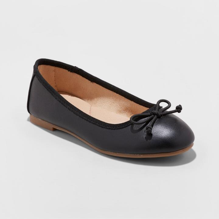 Girls' Stacy Ballet Flats - Cat & Jack Black