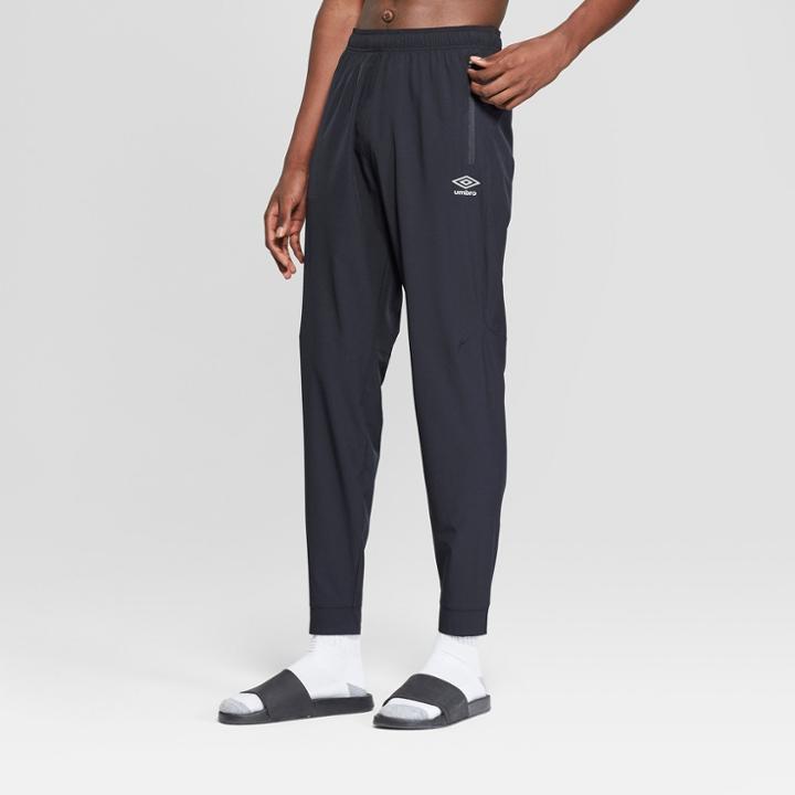Umbro Men's Stretch Woven Jogger Training Pants - Black