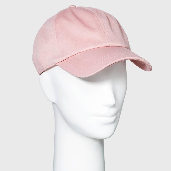 Women's Embroidered Daisy Baseball Hat - Wild Fable Black