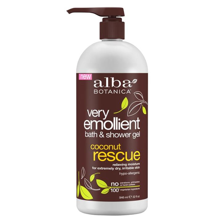 Alba Very Emollient Coconut Rescue Bath & Shower Gel