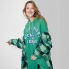 Women's Ascot + Hart Cali + Texas Graphic Hooded Sweatshirt - Green