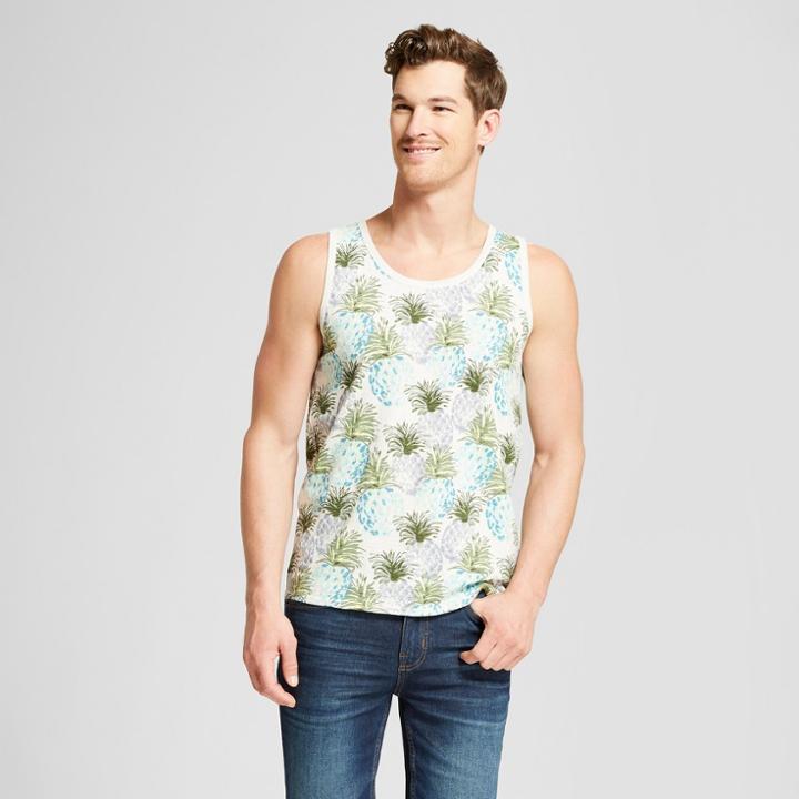 Men's Standard Fit Novelty Tank Top - Goodfellow & Co White