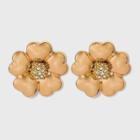 Sugarfix By Baublebar Metallic Flower Stud Earrings - Gold