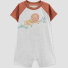 Baby Boys' Lion Romper - Just One You Made By Carter's Heather Gray Newborn