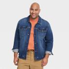 Men's Tall Denim Trucker Jacket - Goodfellow & Co Blue