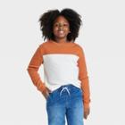 Boys' Long Sleeve Thermal T-shirt - Cat & Jack Orange/cream