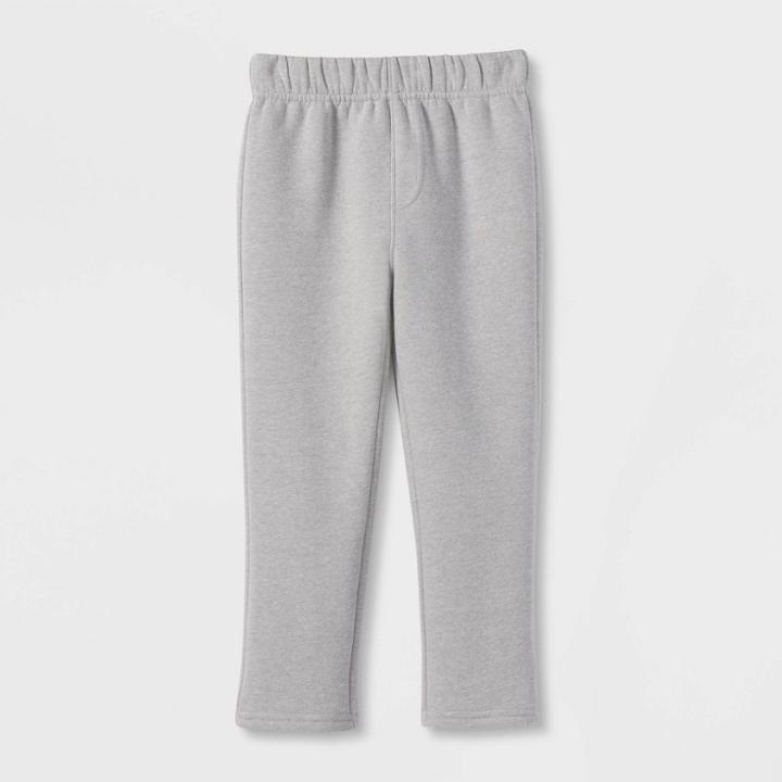 Toddler Boys' Fleece Pull-on Pants - Cat & Jack Heather Gray