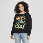 Women's Plus Size Happy Go Lucky Sweater - Modern Lux (juniors') - Black