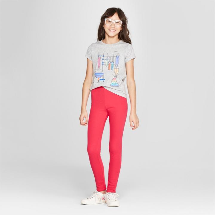 Girls' Cozy Fleece Leggings - Cat & Jack