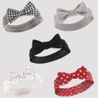 Hudson Baby Girls' 5pk Headbands - Red/black