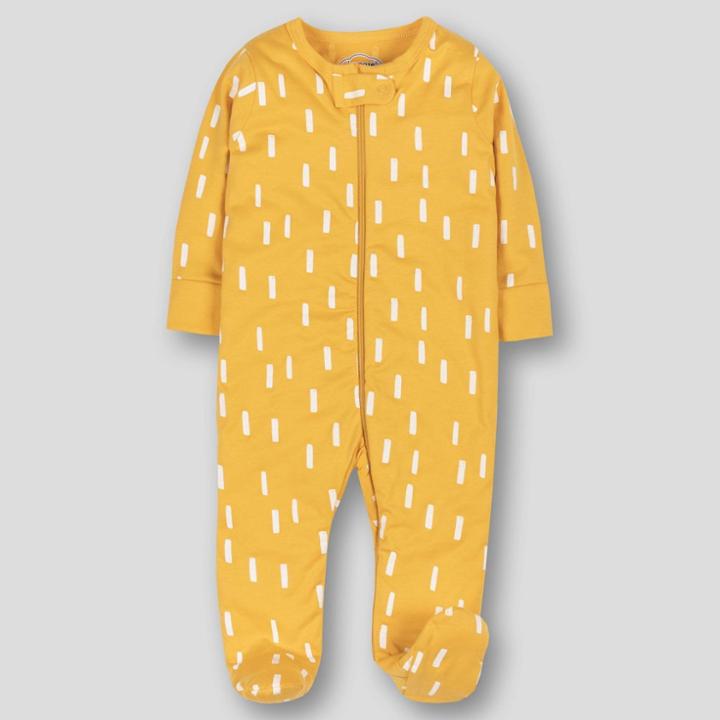 Lamaze Baby Organic Cotton Raindrop Sleep N' Play - Honey Yellow Newborn