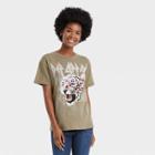 Women's Def Leppard Animal Print Short Sleeve Graphic T-shirt - Green