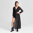 Women's Illusion Walk Through Maxi Romper - Lots Of Love By Speechless (juniors') Black