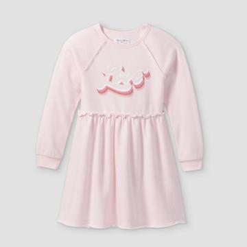Grayson Threads Kids Grayson Threads Girls' Long Sleeve Crewneck Fleece Dress -