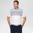 Jack Nicklaus Men's Striped Golf Polo Shirt - Bright White