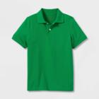 Plusboys' Short Sleeve Pique Uniform Polo Shirt - Cat & Jack Green