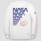 Men's Nasa Long Sleeve Graphic T-shirt White