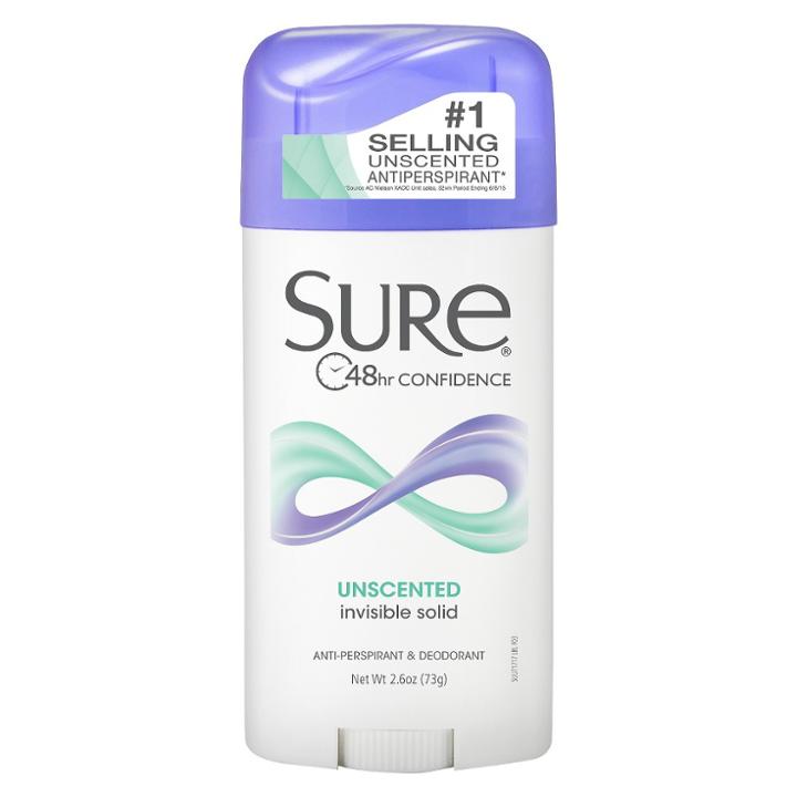 Sure Invisible Solid Deodorant - Unscented